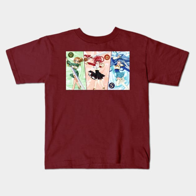 Magic Knight Rayearth Kids T-Shirt by Nykos